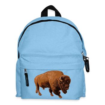 bison - Kids' Backpack - light blue - Front