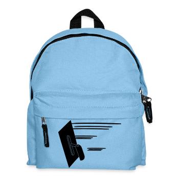 Logo Stucadoortroffel for stucco door in action - Kids' Backpack - light blue - Front