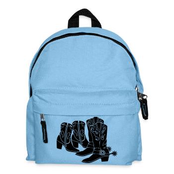Bottes occidentales pour hommes féminins - Sac à dos Enfant - bleu clair - Devant