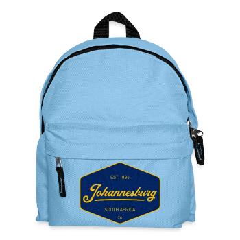 Johannesburg Vintage Sign Blau Gelb - Kinder Rucksack - Hellblau - Vorne