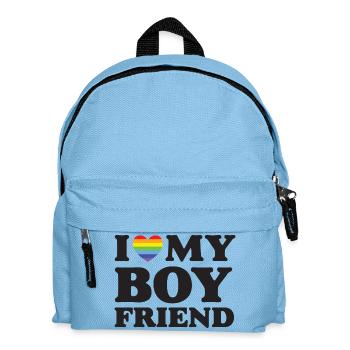 I Love My Boyfriend - LGBTQ - Kids' Backpack - light blue - Front