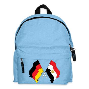 Flag of Germany and flag Egypt - Kids' Backpack - light blue - Front