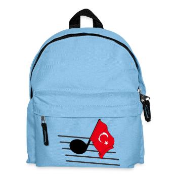 Flag Music Tone Flag Turkey - Kids' Backpack - light blue - Front
