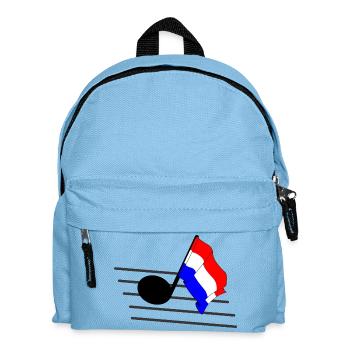 Flag music tone flag Netherlands - Kids' Backpack - light blue - Front