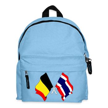 Pavillon Belgique Thaïlande - Sac à dos Enfant - bleu clair - Devant