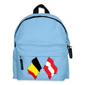 Pavillon Belgique, Autriche - Sac à dos Enfant - bleu clair - Devant