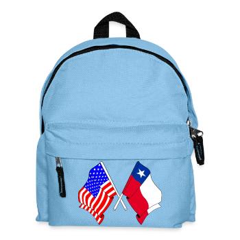 Flagge USA Chile - Kinder Rucksack - Hellblau - Vorne