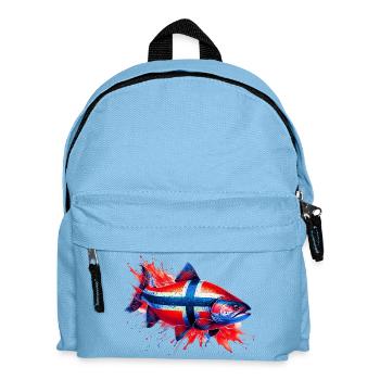 Norwegian Salmon - Kids' Backpack - light blue - Front