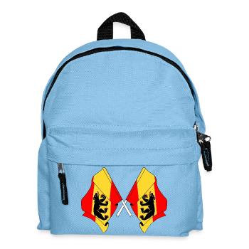 Two flags Bern Switzerland - Kids' Backpack - light blue - Front
