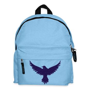 Nachtvogel Sternen-Silhouette - Kinder Rucksack - Hellblau - Vorne