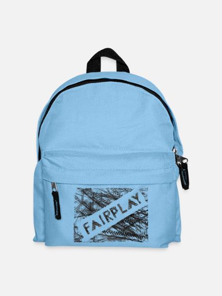 Reifenspuren "FairPlay" - Kinder Rucksack - Hellblau