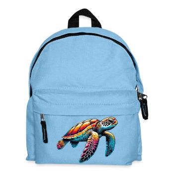 Turtle - Kids' Backpack - light blue - Front