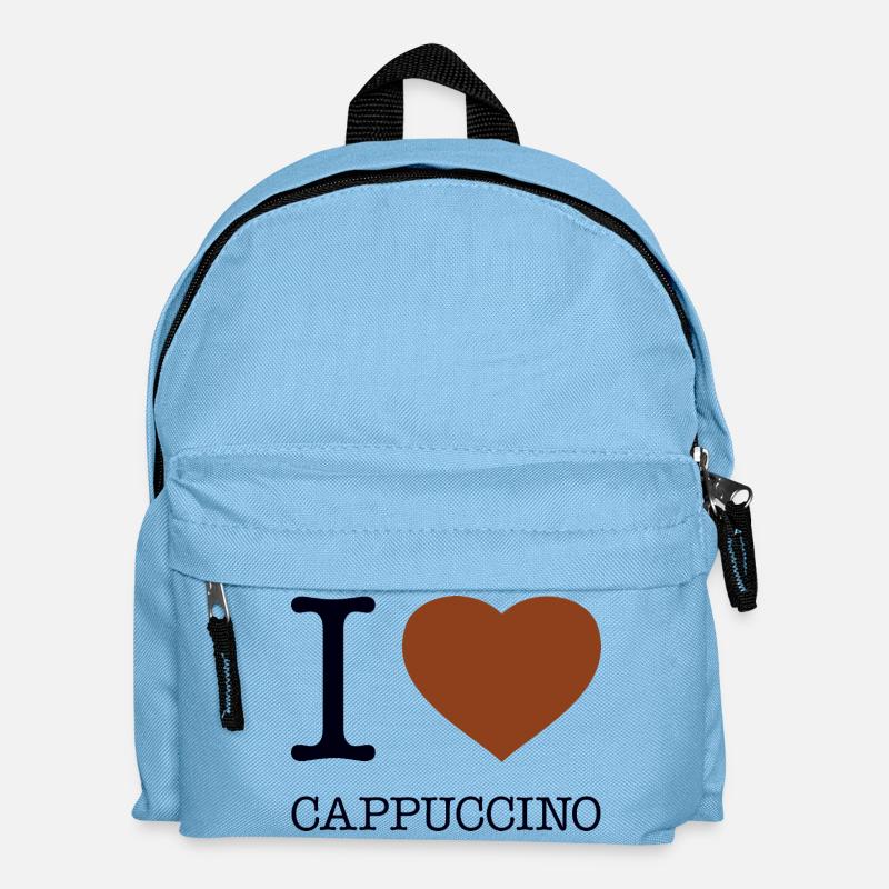 I LOVE CAPPUCCINO - Kinder Rucksack - Hellblau