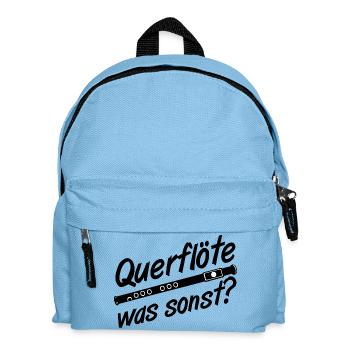 Train de fans, fanfare, flûte que ... (25) - Sac à dos Enfant - bleu clair - Devant