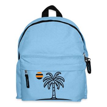Insel Palme Sommer - Kinder Rucksack - Hellblau - Vorne