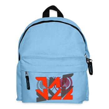 Jazz Graffiti Pattern - Kids' Backpack - light blue - Front