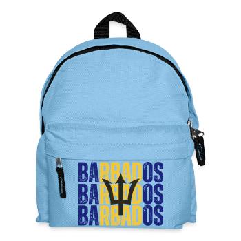 Flag of Barbados, Barbadian pride - Kids' Backpack - light blue - Front