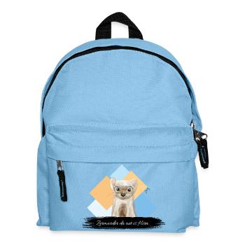 JvG Marder "Zermarder da nit is Hirn." - Kinder Rucksack - Hellblau - Vorne