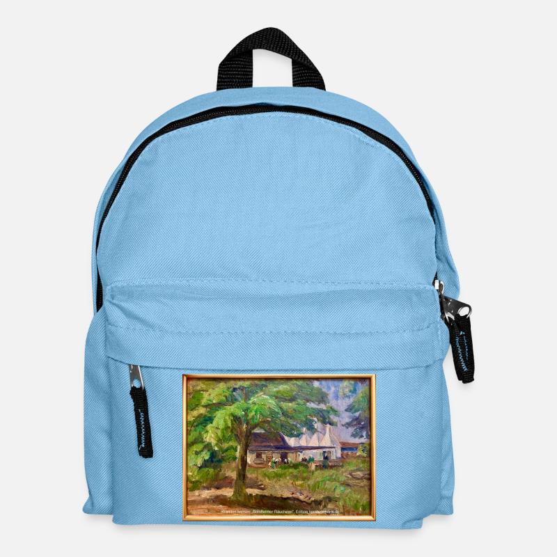 Kræsten Iversen "Bornholmer Räucherei" - Kinder Rucksack - Hellblau