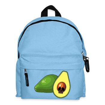 Avocado-Schädel - Kinder Rucksack - Hellblau - Vorne