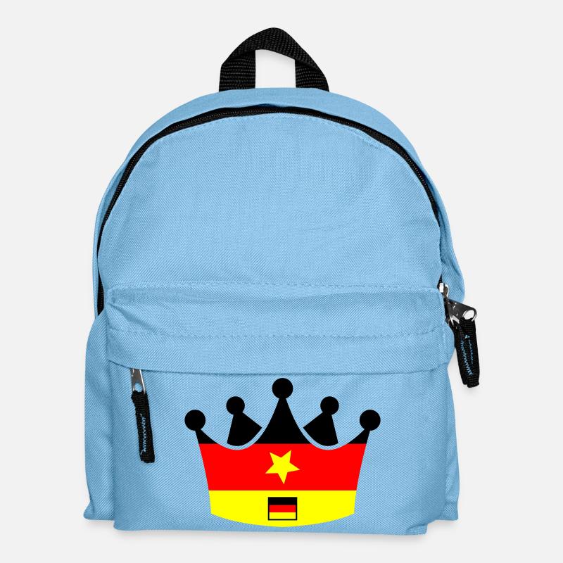 Deutschland Krone - Kinder Rucksack - Hellblau