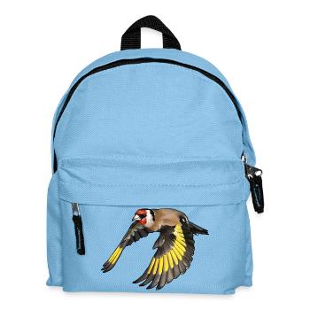 Goldfinch in flight - Kids' Backpack - light blue - Front