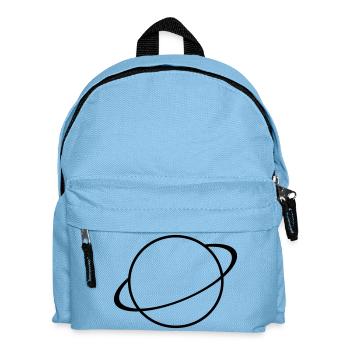 Saturn Icon – Planet Symbol - Kids' Backpack - light blue - Front
