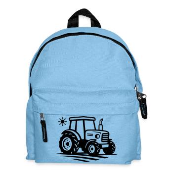 Landwirtschaft & Bauernhof | Traktor Logo - Kinder Rucksack - Hellblau - Vorne