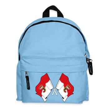 Drapeaux croisés de Salzbourg - Sac à dos Enfant - bleu clair - Devant