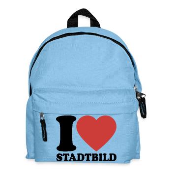 I Love Stadtbild - für Vielfalt und Toleranz - Kinder Rucksack - Hellblau - Vorne