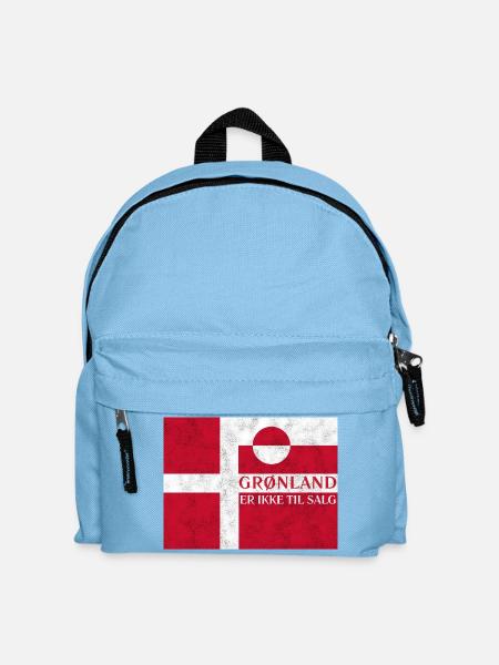 Grønland Ikke Til Salg - Kinder Rucksack - Hellblau