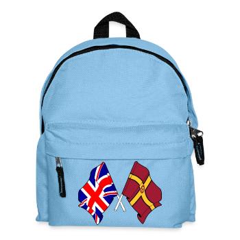 Northamptonshire kreuzte Großbritannien - Kinder Rucksack - Hellblau - Vorne