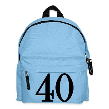 40. 40 YEARS. 40th ANNIVERSARY. 40 YEARS ANNIVERSARY. - Kids' Backpack - light blue - Front