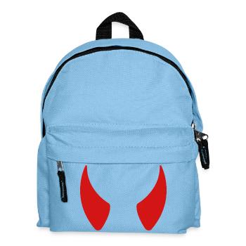 Devil horns - Kids' Backpack - light blue - Front