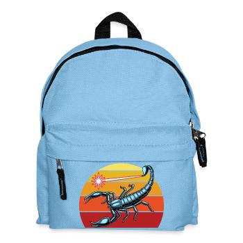 Zodiaque rétro du Scorpion pour les amoureux du Scorpion - Sac à dos Enfant - bleu clair - Devant