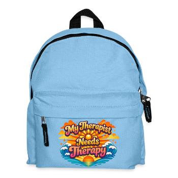 Mon thérapeute a besoin de thérapie - Sac à dos Enfant - bleu clair - Devant