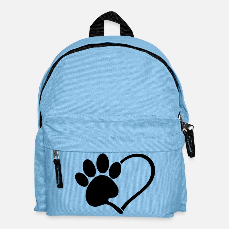 Les chiens adorent - Sac à dos Enfant - bleu clair