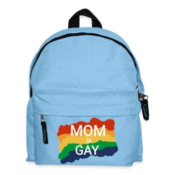 Lesbisch Mutter zum Mutterwürdigkeiten  - Kinder Rucksack - Hellblau - Vorne