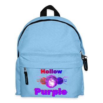 Hollow Purple Glitch Anime Tee shirt GOJO Satoru - Kids' Backpack - light blue - Front