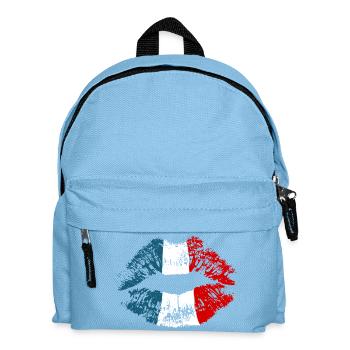 Couleurs de rouge à lèvres France - Sac à dos Enfant - bleu clair - Devant