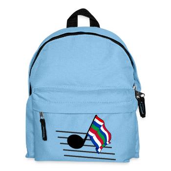 Schier Music Flag – Insel-Vibes - Kinder Rucksack - Hellblau - Vorne