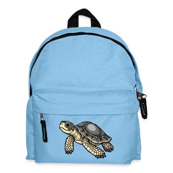 Schildkröte Schildkröten Geschenk - Kinder Rucksack - Hellblau - Vorne