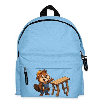 Ouvrier du bâtiment de Little Beaver - Sac à dos Enfant - bleu clair - Devant