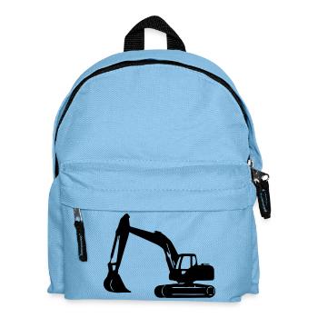 Excavator - Kids' Backpack - light blue - Front