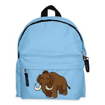 Mammut Eiszeittiere Eiszeit Steinzeit - Kinder Rucksack - Hellblau - Vorne