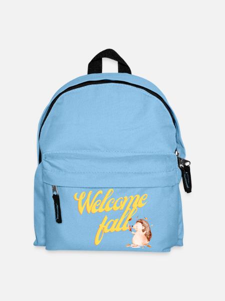 Willkommen im Herbst - Kinder Rucksack - Hellblau