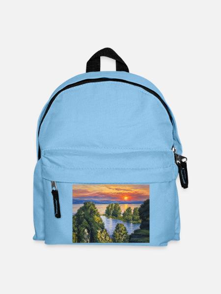 Sonnenuntergang - Kinder Rucksack - Hellblau