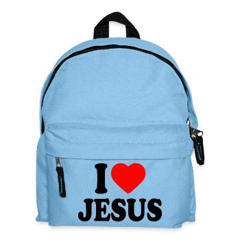 I love jesus - Kinder Rucksack - Hellblau - Vorne