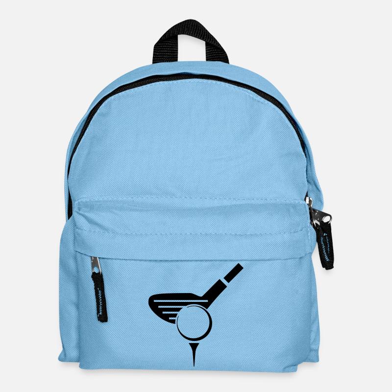 Golf - Golfball - Kinder Rucksack - Hellblau