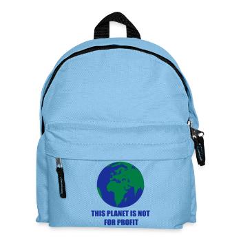 Planet Erde - Kinder Rucksack - Hellblau - Vorne